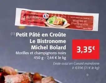Petit pâté en croûte Le Bistronome Michel Bolard