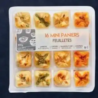 16 mini-paniers feuilletés Les petits fours
