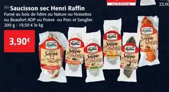 Colruyt Saucisson se Henri Raffin offre