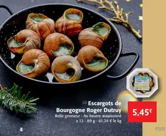 Colruyt Escargots de Bourgogne Roger Dutruy offre