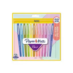Carrefour PAPER MATE 12 feutres d'écriture Flair pastel offre