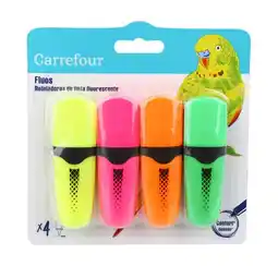 Carrefour CARREFOUR 4 mini surligneurs offre