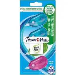 Carrefour PAPER MATE 4 mini rubans correcteurs offre