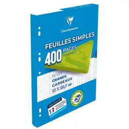 Carrefour CLAIREFONTAINE Feuilles simples offre