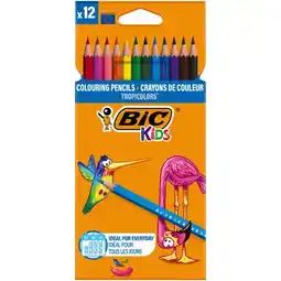 Carrefour Market 12 crayons de couleur Tropicolors offre