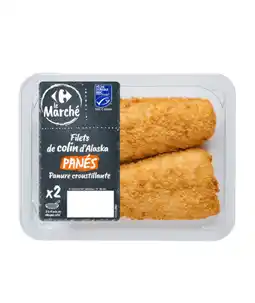 Carrefour Filet de colin d'Alaska pané CARREFOUR Le Marché MSC offre