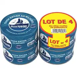 Carrefour PETIT NAVIRE Thon entier au naturel offre