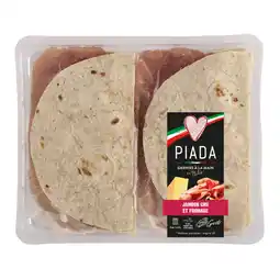 Carrefour Market REFS.SANS MARQUE Piada au jambon cru et fromage CORTE GUSTO offre