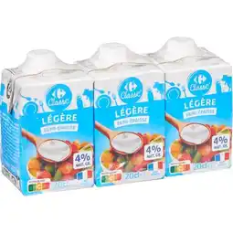 Carrefour Market CARREFOUR CLASSIC' Crème U.H.T. Semi-Epaisse offre