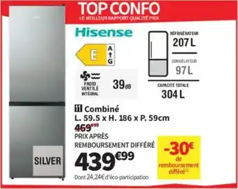 Conforama Hisense Combiné offre