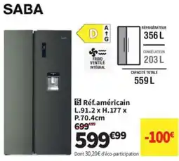 Conforama SABA Réf.américain offre