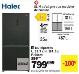 Conforama Haier Multiportes offre