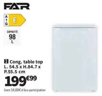 Conforama FAR Cong. table top offre