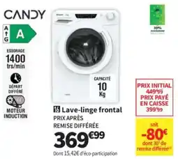 Conforama Candy Lave-linge frontal offre