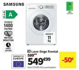 Conforama Samsung Lave-linge frontal offre