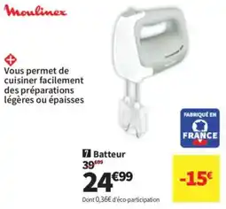 Conforama Moulinex Batteur offre