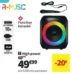 Conforama R-Music High power offre