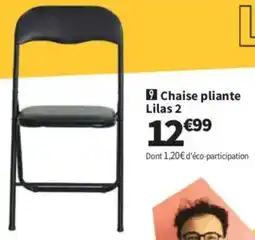 Conforama Chaise pliante Lilas 2 offre