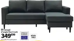 Conforama Canapé d'angle fixe Crush offre