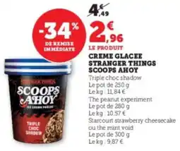 Hyper U Creme glacee stranger things scoops ahoy offre