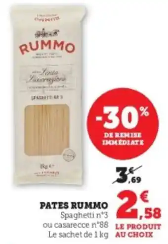 Hyper U Pates rummo offre