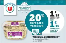 Hyper U Taboule a l'orientale u offre