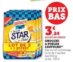 Hyper U Gnocchi a poeler lustucru offre