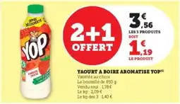 Hyper U Yaourt a boire aromatise yop offre
