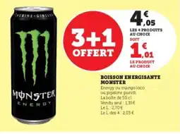Hyper U Boisson energisante monster offre