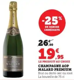 Hyper U Champagne aop malard premium offre