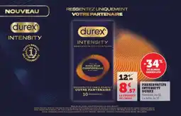 Hyper U Preservatifs intensity durex offre
