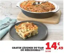 Hyper U Gratin légumes du tian ou méridional offre