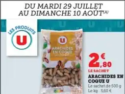 Hyper U Arachides en coque u offre