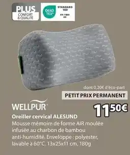 JYSK Wellpur - oreiller cervical alesund offre