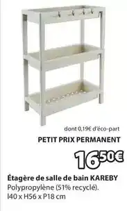 JYSK Étagère de salle de bain kareby offre