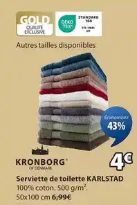 JYSK Tex - serviette de toilette offre