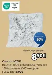 JYSK Coussin lotus offre