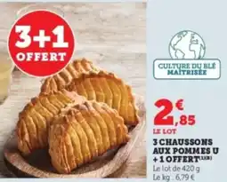 Hyper U 3 chaussons aux pommes u offre