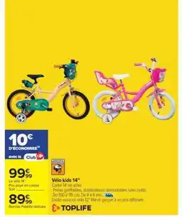Carrefour Vélo kids 14 offre