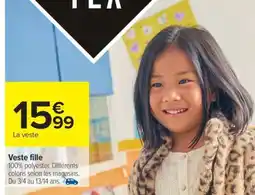 Carrefour Veste fille offre