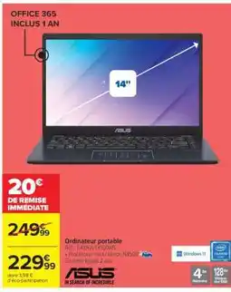 Carrefour Ordinateur portable offre