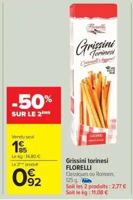 Carrefour Market Grissini Torinesi Florelli offre