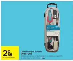 Carrefour Coffret compas 6 pièces offre