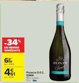 Carrefour Market Prosecco D.O.C. ZONIN offre