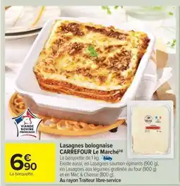 Carrefour Market Lasagnes bolognaise offre