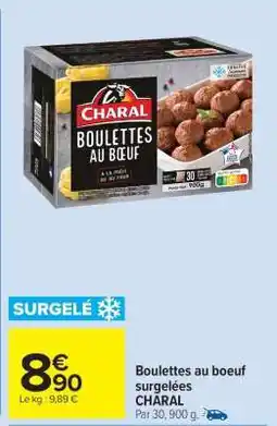 Carrefour Market Boulettes au Boeuf Surgelées Charal offre