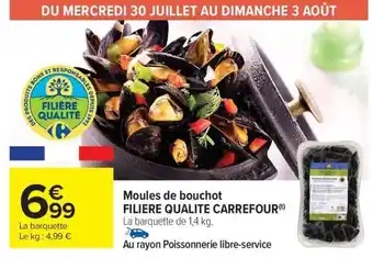Carrefour Market Moules de bouchot FILIÈRE QUALITÉ CARREFOUR offre