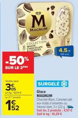 Carrefour Market Glace MAGNUM offre