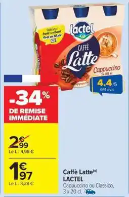 Carrefour Market Caffè Latte offre