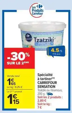Carrefour Market CARREFOUR SENSATION Tzatziki offre